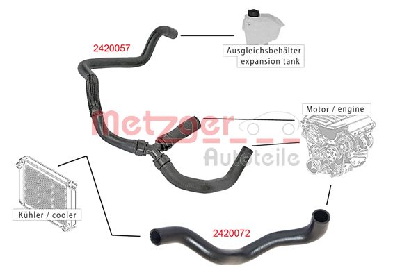 METZGER 2420057 Σωλήνας...